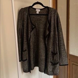Soft surrounding knitted cardigan
